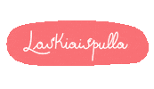 Pink Lettering Sticker