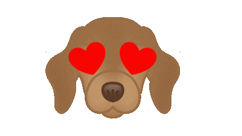 Love It Dachshund Sticker by zoopeez