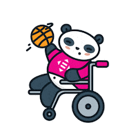 Basketball Panda Sticker by UN Development Programme