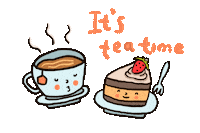 teatime Sticker by cypru55