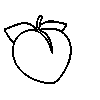 Peaches Stay Peachy Sticker by Sara Dietschy