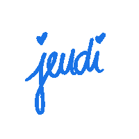 Bleu Jeudi Sticker by Laiko