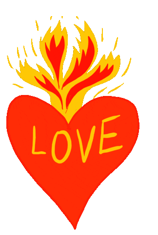 Heart Love Sticker by CATALINA ESTRADA