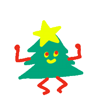 Christmas Tree Sticker by Kagami Shinohara