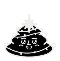 Happy Christmas Tree Sticker by ByAllMeans Studio