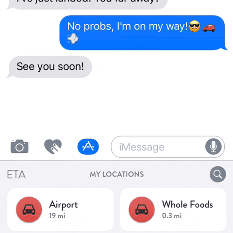 eta for imessage GIF by Product Hunt