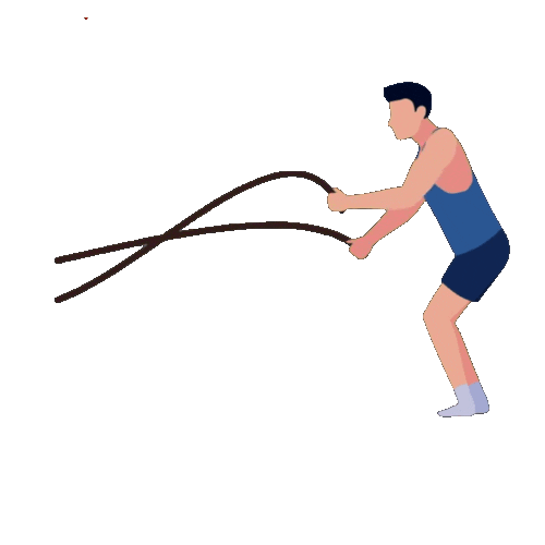 RaquelSantoniFIT giphyupload cardio cuerpower battle rope Sticker