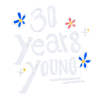 Birthday Flower Sticker