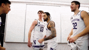 College Basketball Hug GIF by Northwestern Athletics