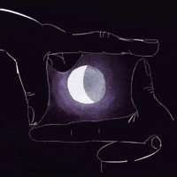 Picture It Crescent Moon GIF by Barbara Pozzi
