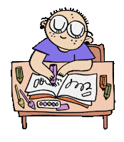 Drawing Writing Sticker by SophieMcPike