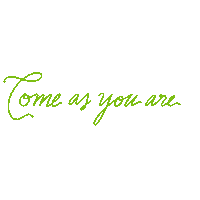 Come As You Are Handwriting Sticker by Thrive Church