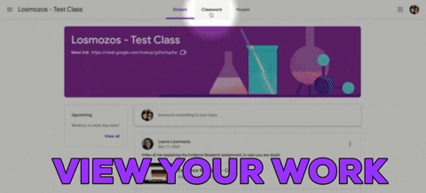 teacheremacdonald giphygifmaker tutorial google classroom view your work GIF