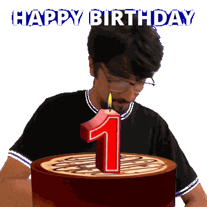 First Birthday Sticker