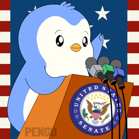 Penguin Speaking GIF by Pudgy Penguins