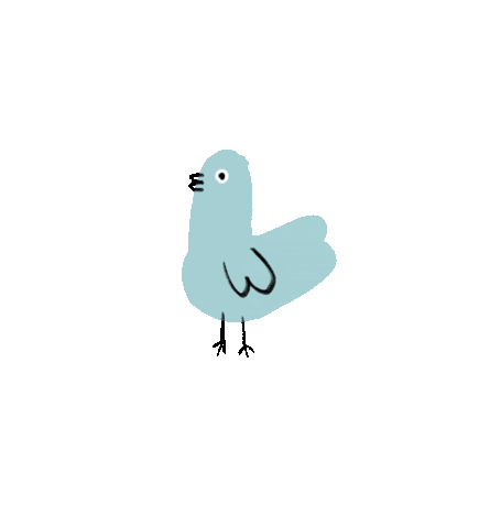 emilyycheungg giphyupload blue animal bird Sticker