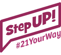 Step Up Walk Sticker by Down Syndrome Queensland
