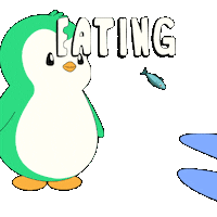 Hungry Penguin Sticker by Abster