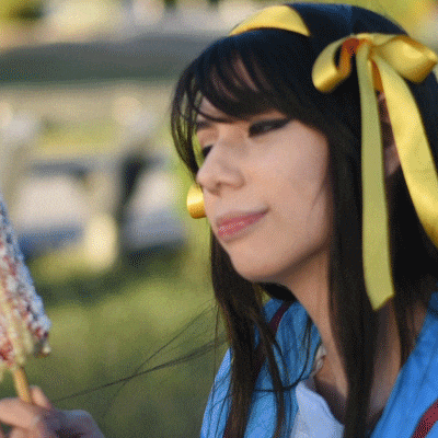 Haruhi Suzumiya Cosplay GIF