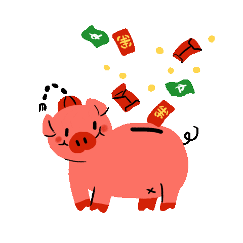 new year money Sticker by Serious Studio