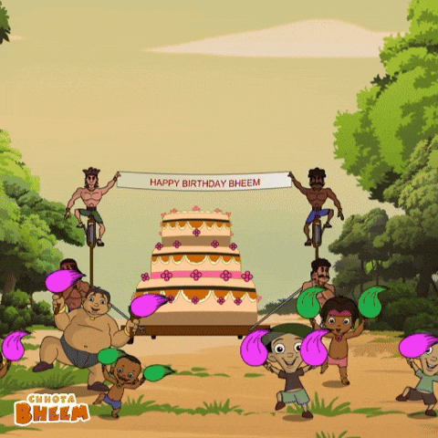 Party Birthday GIF by Chhota Bheem
