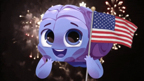 Independence Day Usa GIF by Raena AI