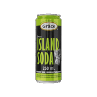 Island Soda Sticker by Grace Foods Canada