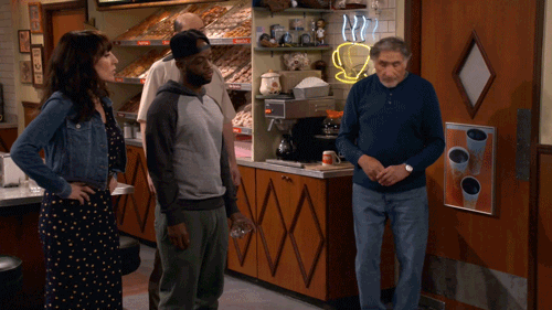 eavesdropping superior donuts GIF by CBS