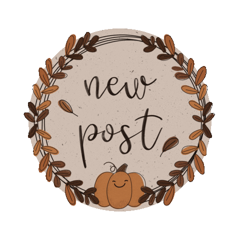 Fall Season New Post Sticker