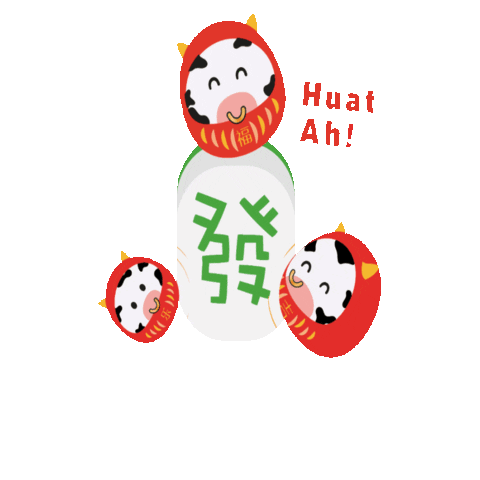 Chinese New Year Cow Sticker by ManpowerGroup Singapore