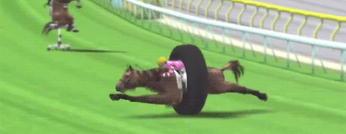 jonnys_world giphyupload kentucky derby horse tire GIF