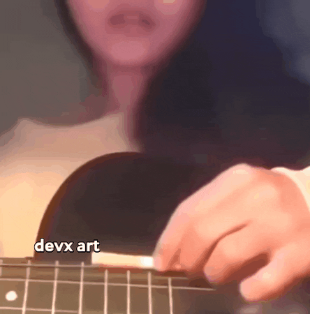 Girl Guitar GIF by DevX Art