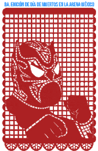 Lucha Libre Dia De Muertos Sticker by CMLL