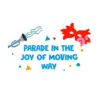 Mardi Gras Celebration Sticker by Kinder Joy of moving