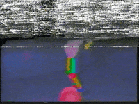 perlasardella glitch 3d 90s vhs GIF