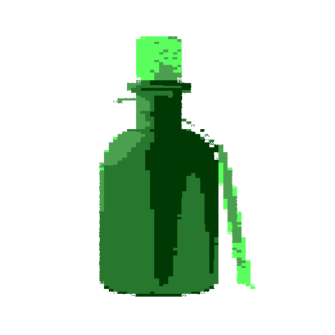iwasborniv bottle matrix alice in the wonderland alice in the matrix Sticker
