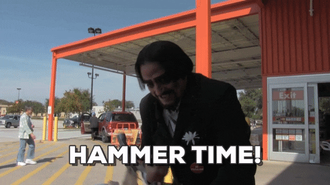 Nails Hammer GIF by Dr. Paul Bearer