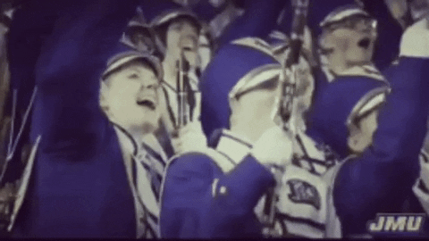 band marching GIF by JMUDukes