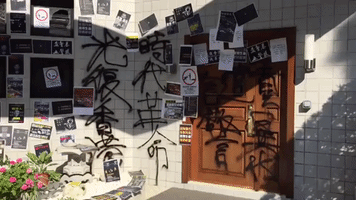 Protesters Deface University President's Residence, Call on Him to Condemn Police, Following Death of Student Activist
