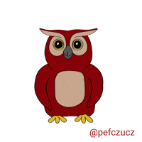 Heart Owl GIF by Provozně ekonomická fakulta ČZU