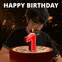 First Birthday GIF