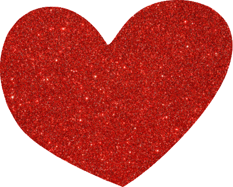 Heart Glitter Sticker by Politikens Forlag