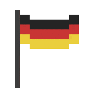 Waving Germany Sticker