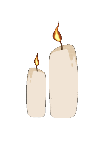 Fire Candle Sticker