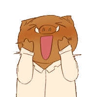 Dr_boar happy animals surprise slay Sticker