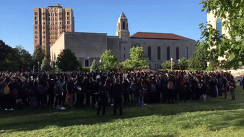 Loyola University Chicago Students and Faculty "Black Out" for Black Lives Lost