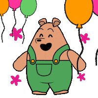 Celebrating Happy Birthday Sticker