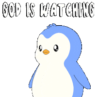 Watching See You Sticker by Pudgy Penguins