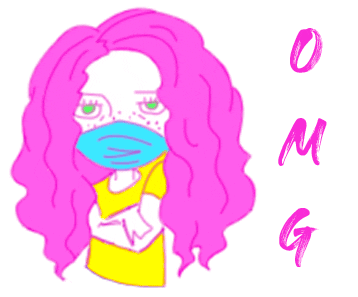 Pink Omg Sticker