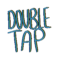 Double Tap Words Sticker